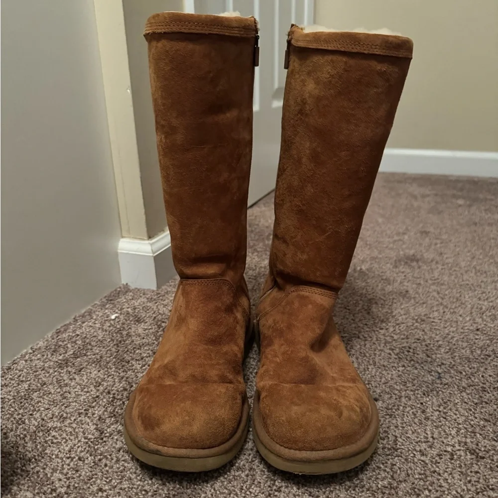 UGG Tall Kenly Boot - Chestnut Size 8 - Picture 3 of 7